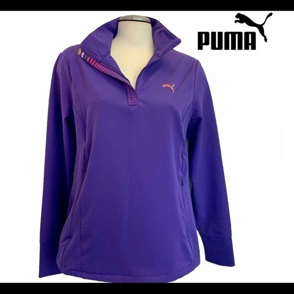 PUMA purple pullover jacket Sz XL - Picture 1 of 7